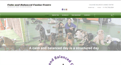 Desktop Screenshot of calmandbalancedcanine.com