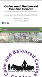 Mobile Screenshot of calmandbalancedcanine.com
